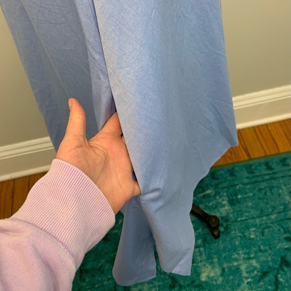 Rebecca Minkoff Miley Sleeveless Shirt Dress Blue - Picture 7 of 12